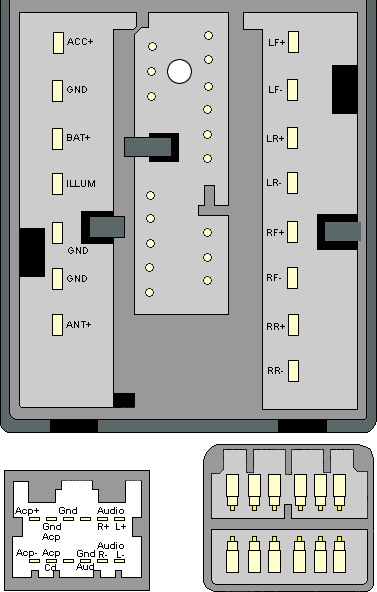 VISTEON Car Radio Stereo Audio Wiring Diagram Autoradio ... gm speaker wiring diagram 